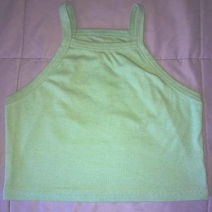 Light Green Halter Crop Top